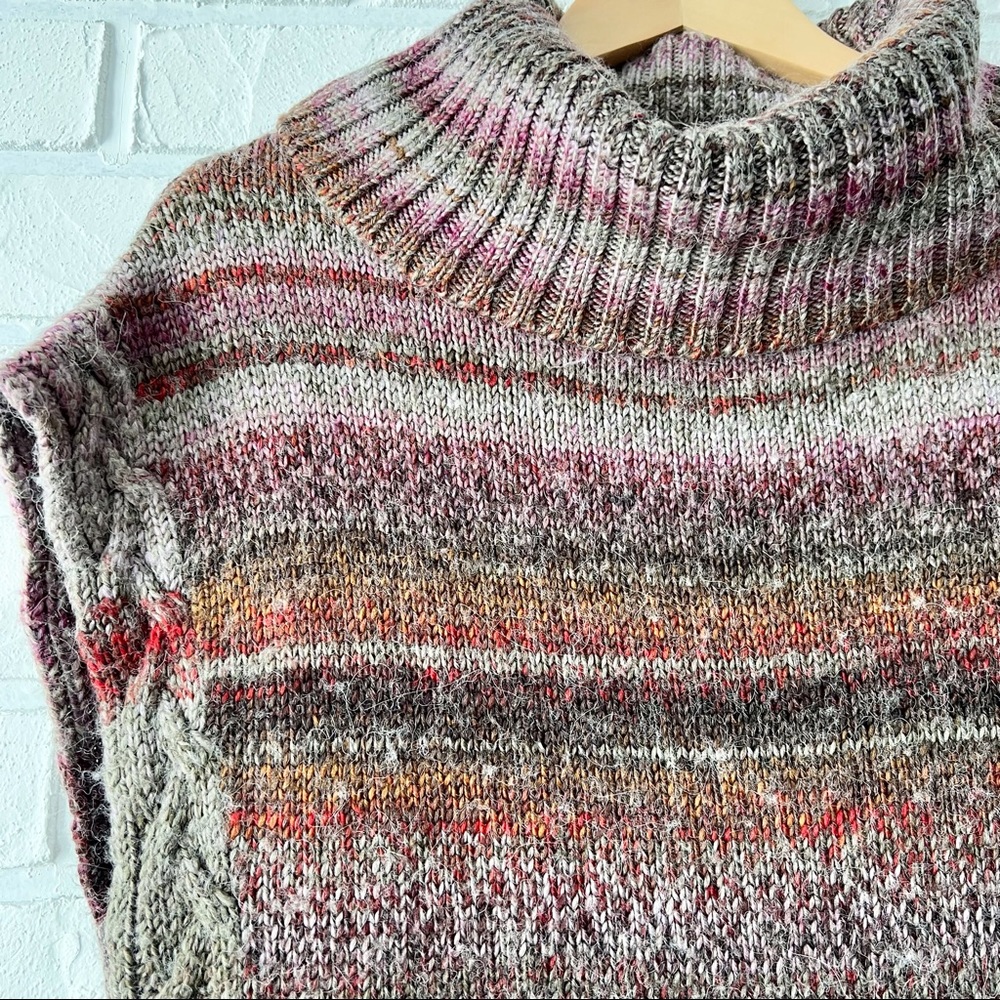 Royal Robbins multicolour knit funnel neck short sleeve tunic sweater XS - Picture 5 of 14